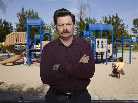 Ron Swanson S From Parks And Recreation Popsugar Entertainment