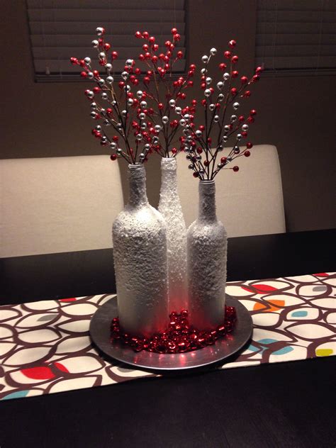Table Centerpiece For The Holidaysspray Paint Wine