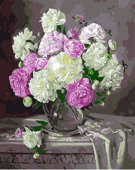 Europe Flower Diy Paint By Number Paint By Numbers For Adult