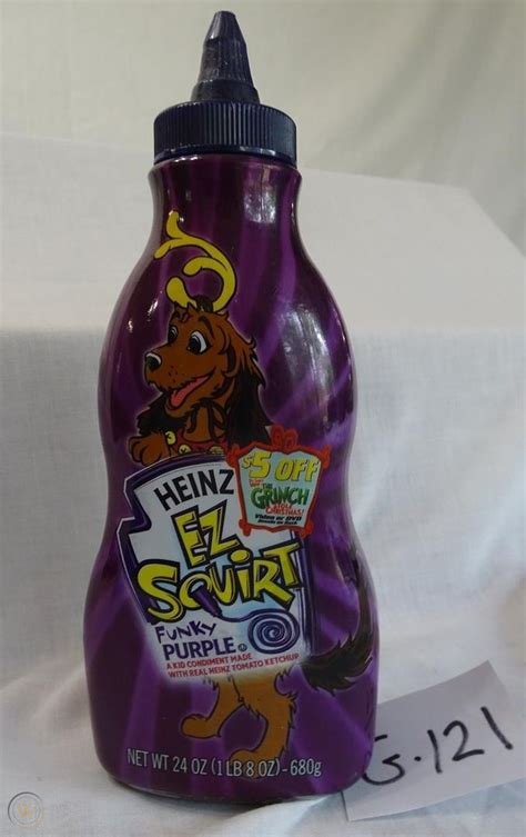 Heinz Ez Squirt Funky Purple Kid Condiment Tomato Ketchup New Sealed