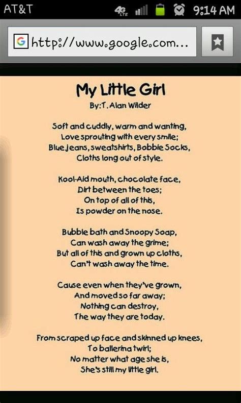 My Little Girl Happy Birthday Baby Girl Little Girl Poems Baby Girl