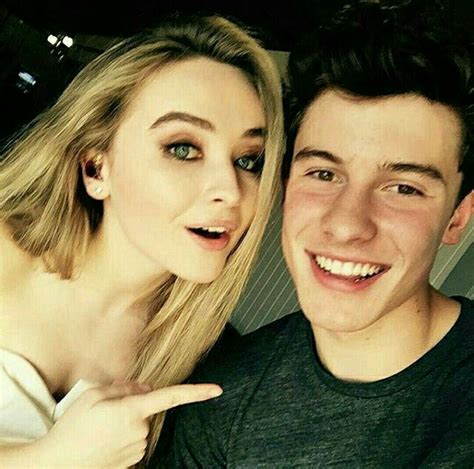 Two People I Love In One Pic Sabrinacarpentershawnmendes