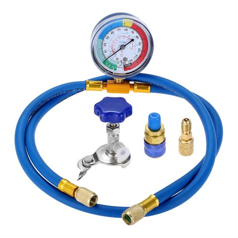 Buy R134a R12 R22 Ac Charging Hose With Gauge 51 Ac Refrigerant