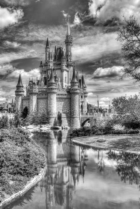 Cinderella Castle Black And White Smithsonian Photo Contest