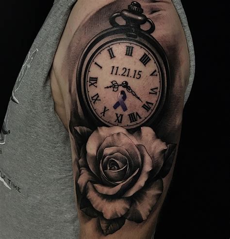 Rose Tattoo Clock