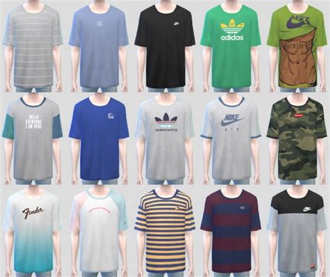 Whether you're looking for men's polo shirts, graphic tees, or dress shirts, we have you covered with the latest brands and styles at sears! kk-sims: T-Shirts with Cap • Sims 4 Downloads