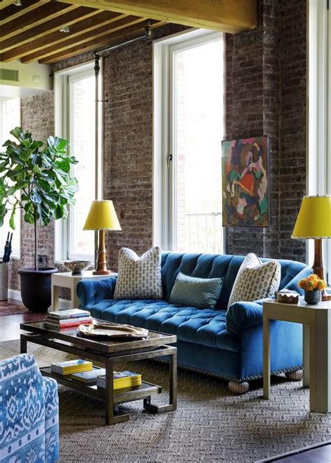 cheerful interior design ideas  colorful sofa https