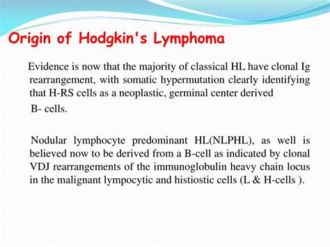 Ppt Hodgkins Lymphoma Powerpoint Presentation Free Download Id683474