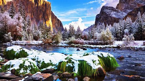 Yosemite Ulusal Parkı 4k Duvar Kağıtları End Of Winter Winter