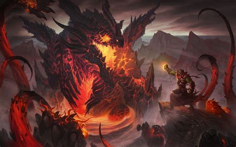 Papel De Parede Montanhas Videogames World Of Warcraft Dragão