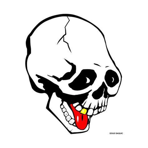 Smiling Skull Skull T Shirt Teepublic
