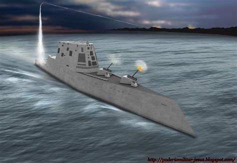 Poderío Militar Destructor Ddg 1000 Clase Zumwalt La Futura Espina Dorsal De La Us Navy
