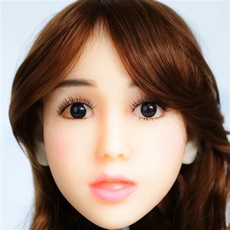 2017 newest top quality head 53 big doll s head natural skin sex doll head for silicone sex
