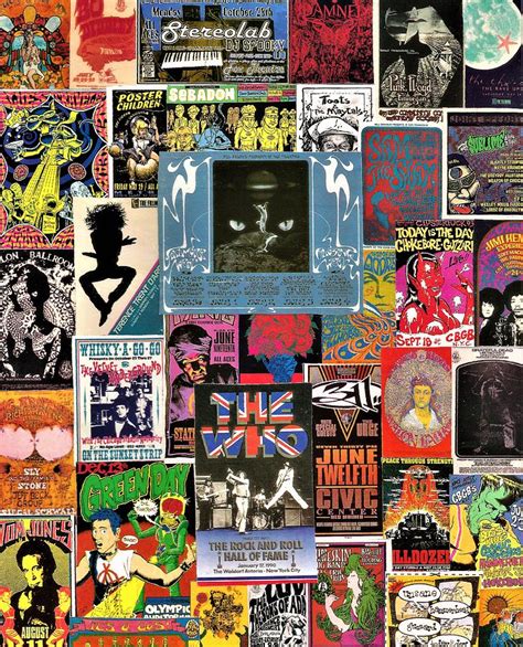 Classic Rock Concert Poster Collage 6 Digital Art By Doug Siegel Pixels