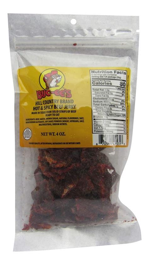 Buy Buc Ee S Texas Hill Country Brand Hot And Spicy Beef Jerky In