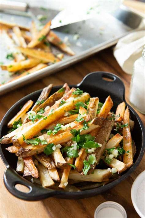 Garlic Fries Baked In The Oven Or Fried Fifteen Spatulas