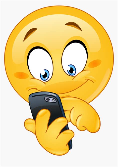 Cell Phone Emoji 209 Decal Emoji On The Phone Hd Png Download