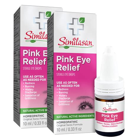 Buy Similasan Pink Eye Drops 033 Fl Oz 2 Count For Temporary From Red