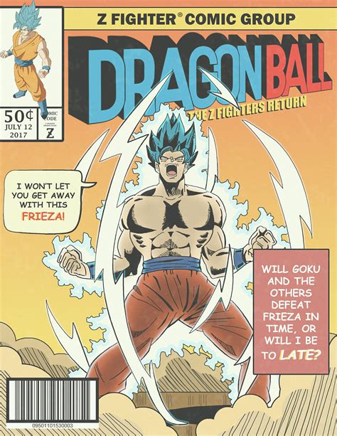 After years of training and adventure, goku has become earth's ultimate warrior. OC Marvel-Style Dragon Ball Z Comic Cover I Made : dbz