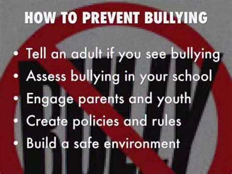 There are some things that could be used, and i am going to describe how to prevent educational institutions can make an impact and actually prevent cyberbullying, and the easiest thing is to create a mentoring program for both students and. Stop Bullying - YouTube