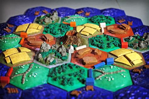 Settlers Of Catan 3d My Custom Catan Board Game Made Out Flickr