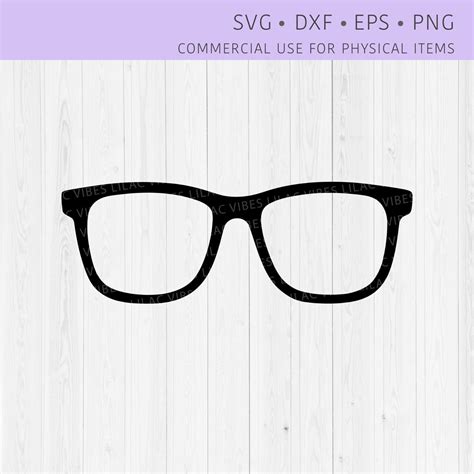 Eyeglasses Svg Glasses Svg Eyeglasses Png Eyeglasses Cut Etsy