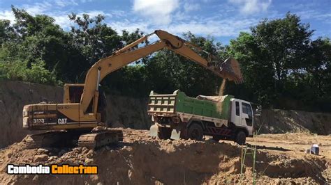excavator dump truck  cambodia youtube