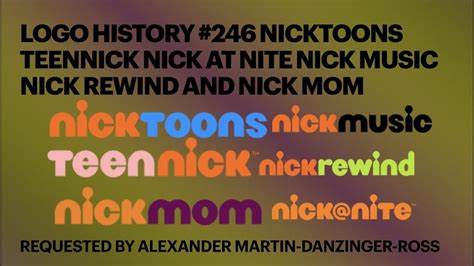 Logo History 246 Nicktoons Teennick Nick At Nite Nick Music Nick