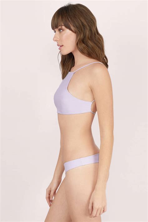 Ali Minimal Bikini Bottom In Lavender Tobi Us
