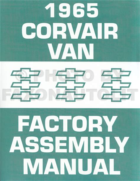 1961-1965 Chevy Corvan, Corvair 95 and Greenbrier Assembly Manual CD-ROM