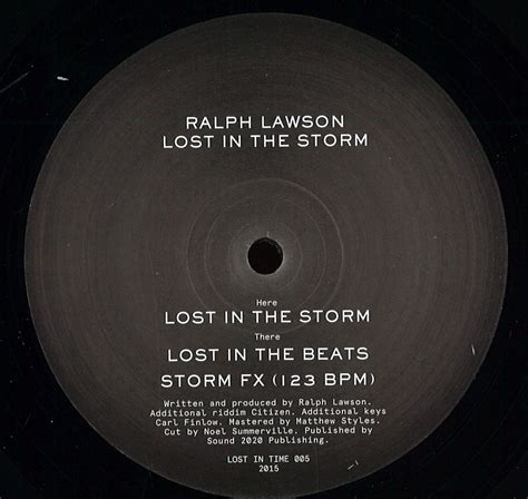 Ralph Lawson Lost In The Storm Lost In Time Lostime005 Vinyl
