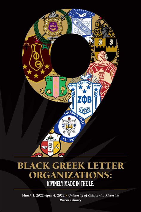 Black Greek Letter Organizations Exhibition At Tomás Rivera Library