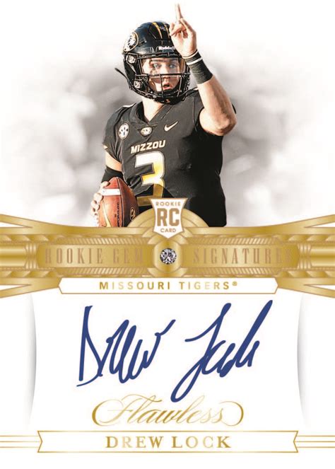 Snap the latches and open the package inside. 2019 Panini Flawless Collegiate Football Cards Checklist - Go GTS