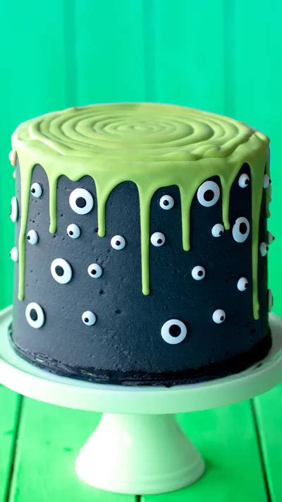 Monster Slime Cake Recipe Halloween Cake Decorating Cute Halloween