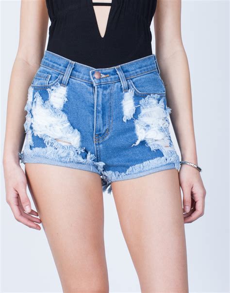 Get the best deals on mens high waisted shorts and save up to 70% off at poshmark now! High Waisted Destroyed Shorts - Destroyed Denim Shorts ...