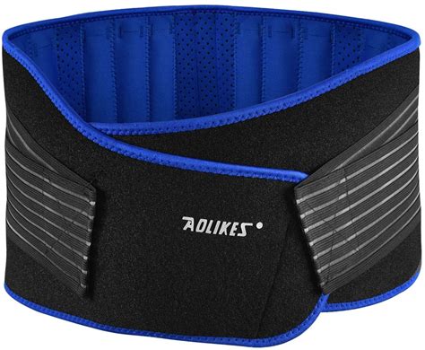 Aolikes Lumbar Support Belt Lower Back Belt Wrap Adjustable Compression