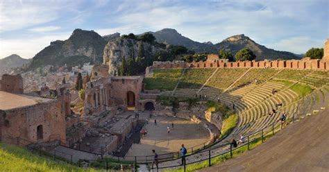 Ancient Theatre Of Taormina Sicily Italy With Map And Photos