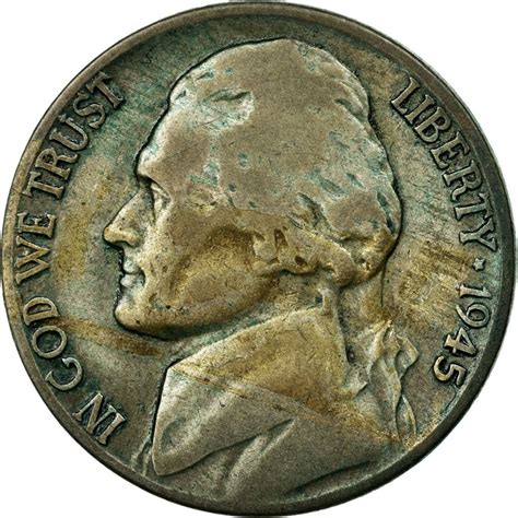 Five Cents 1945 Jefferson Nickel Coin From United States Online Coin