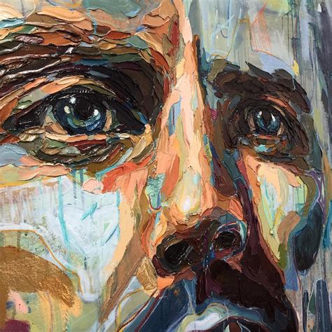 Multicolored Palette Knife Paintings Explore The Many Layers Of Human