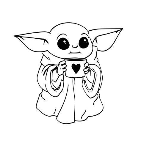 Baby Yoda Decal Files Cut Files For Cricut Svg Png Dxf Etsy