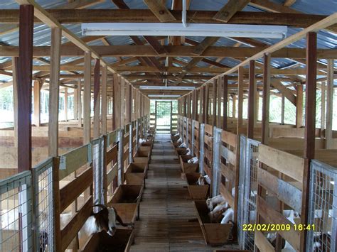 Kandang kambing dibina bertujuan asal untuk menyediakan ianya melibatkan faktor susun atur, atap, lantai kandang, lantai bumi, tangga, dan juga pemagaran kawasan ternakan. alwigoatfarm: PROJEK KAMBING PPK : THE LESSON