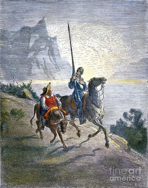 Don Quixote Drawing By Gustave Dore Pixels