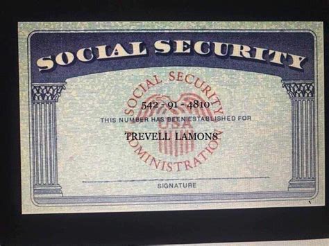 Socially Security Card Social Security Number Ssn Ssc Social