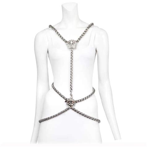 Versace Medusa Body Chain Harness At 1stdibs Versace Harness Versace