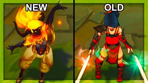All New And Old Akali Skins Texture Comparison 2018 Rework Final Update