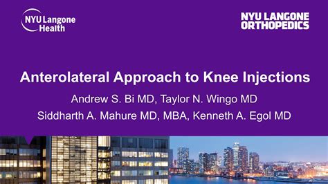 Anterolateral Approach To Knee Injections Youtube