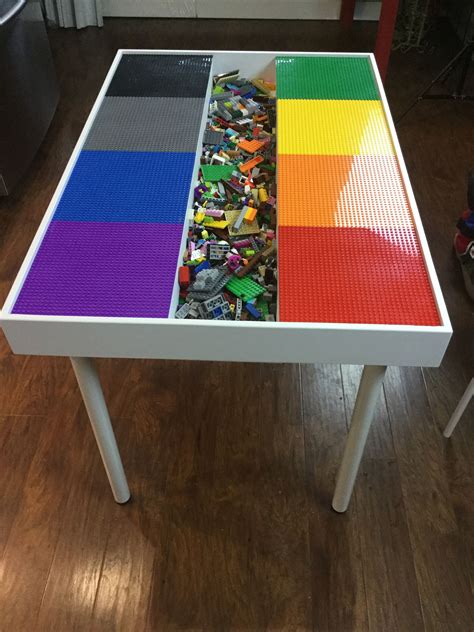 Kids Lego Table With Storage Duplo Table Lego Table Thequeenofgames