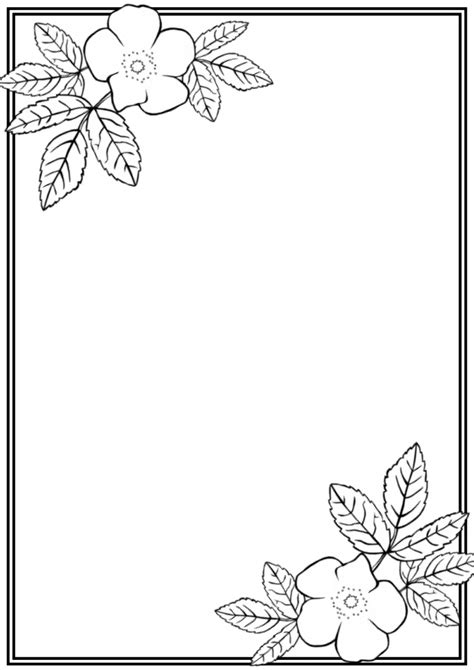 Simple Border Designs To Draw On Paper Easy Bmp Wabbit