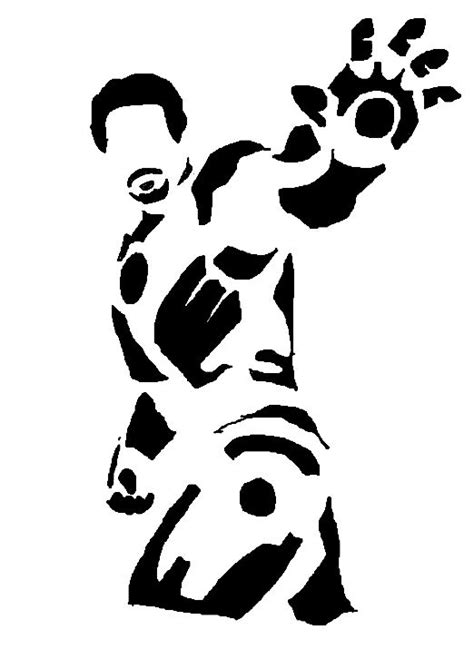 Iron Man Stencil By Xenophobiaa On Deviantart
