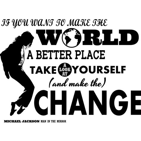 Heal the world make it a better place for you and for me and the. Sticker Make the world a better place - Michael Jackson ...
